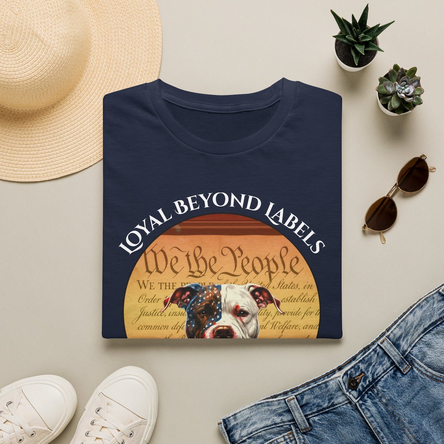 Bully & Brave "We the People" 4th of July Dog Lover T-Shirt