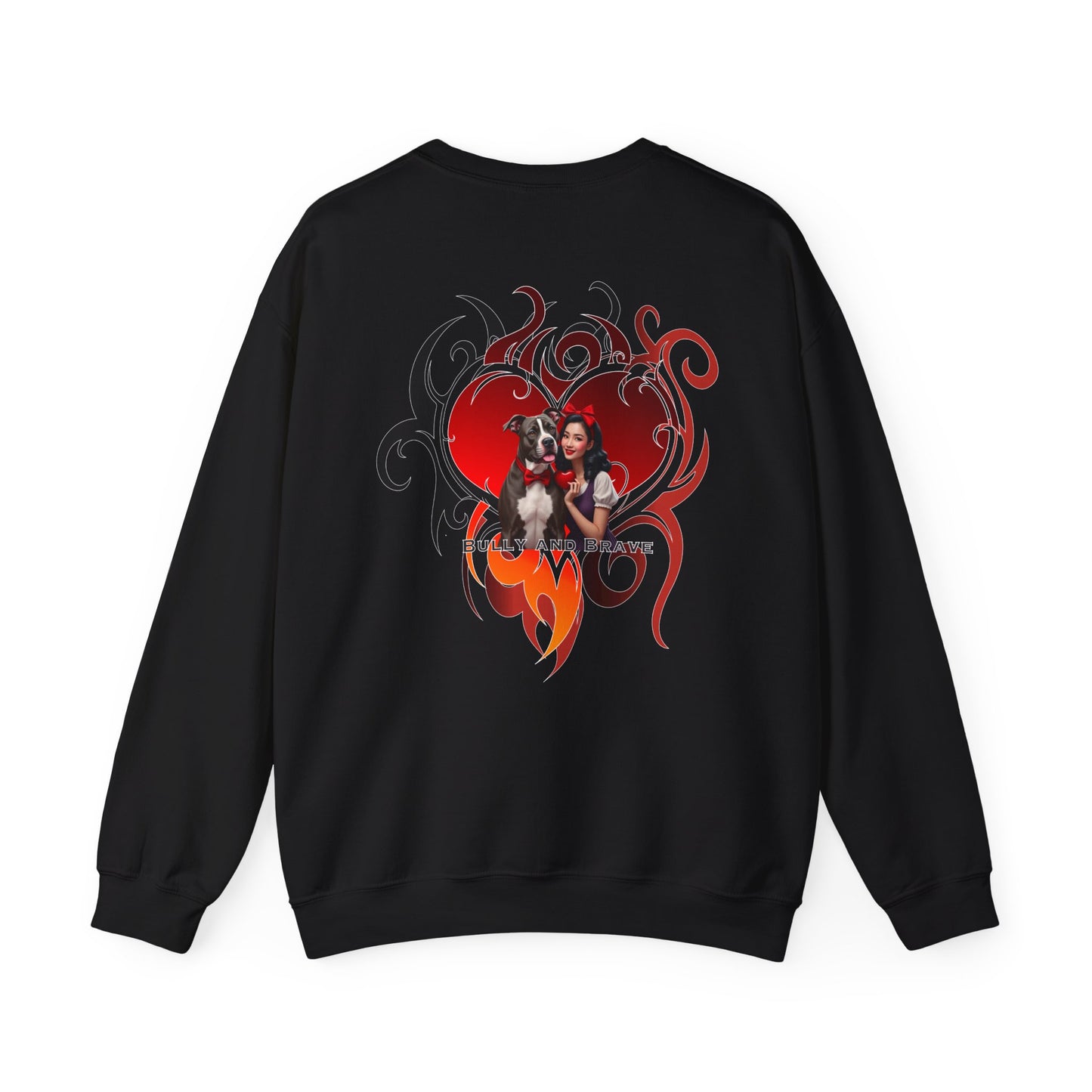 Tribal Heart Bully & Brave Crewneck Sweatshirt