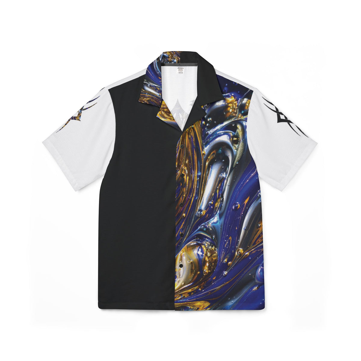 Men's Tribal Cross Hawaiian Camp Shirt — The Collar Signature