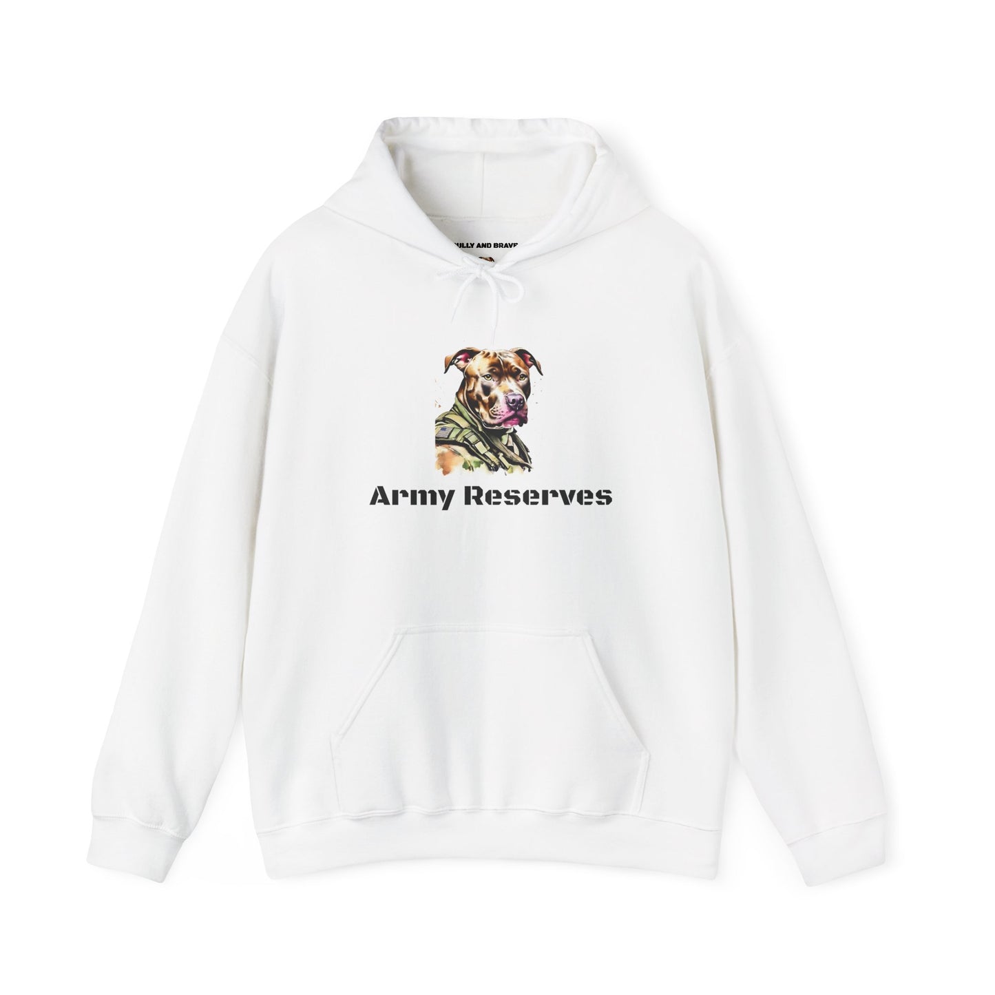 Army Reserves Dog Hoodie – Military Paw Print Sweatshirt