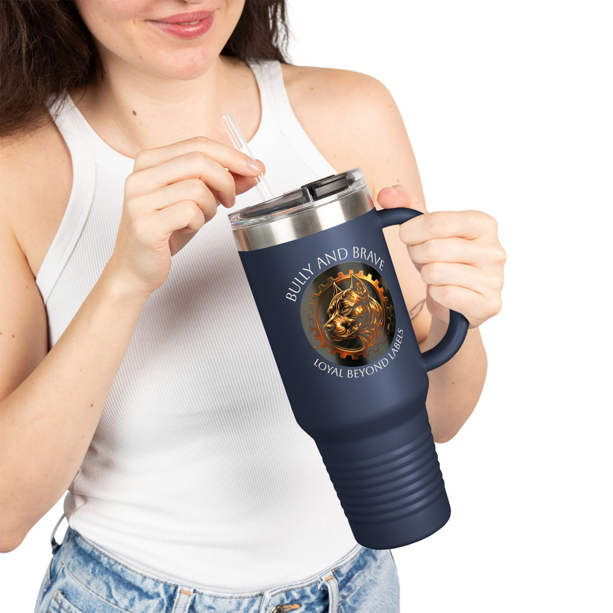 Bully and Brave logo  40oz Insulated Travel Mug