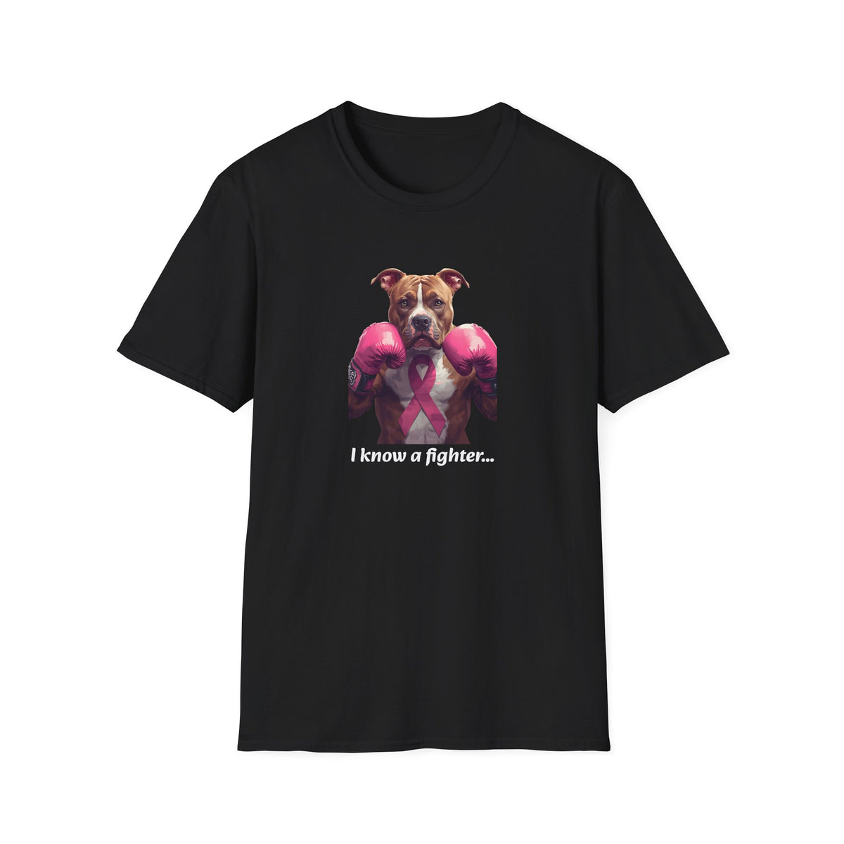 'Bully and Brave' with Pink Gloves 'I Know a Fighter' T-Shirt