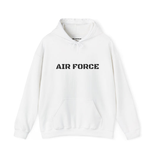 Air Force Hoodie — Military Pilot Dog Graphic Hooded Sweatshirt