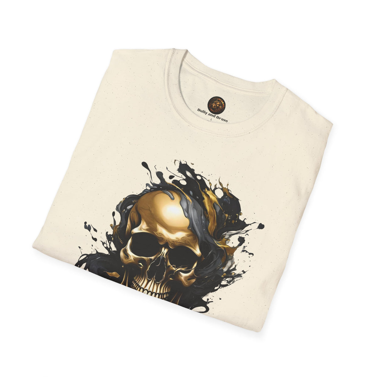 Bully and Brave Style - Gold Skull Graphic T-Shirt