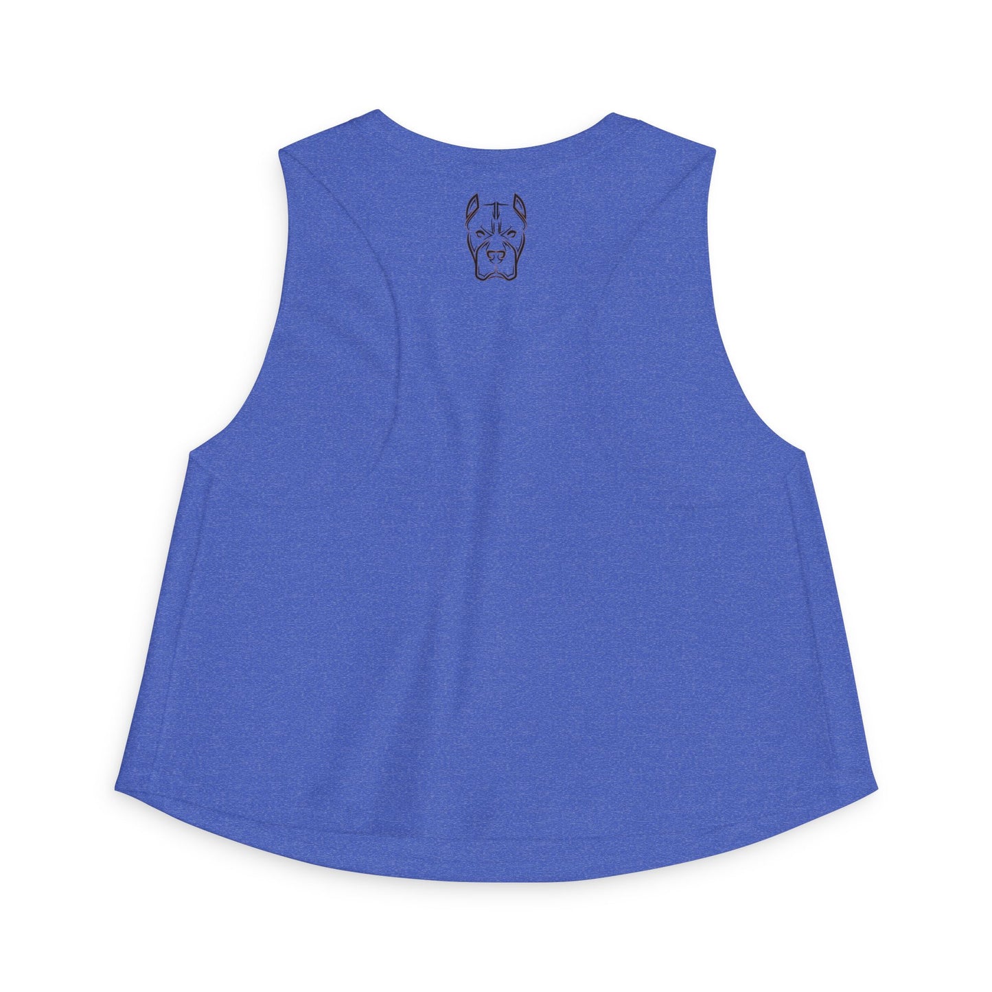 Bully and Brave Women's Crop Tank — Pit Bull Face Graphic Crop Top