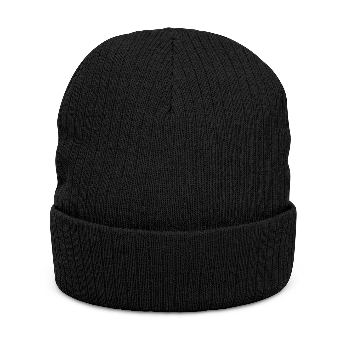 Hat - Ribbed Knit Beanie (Embroidery)