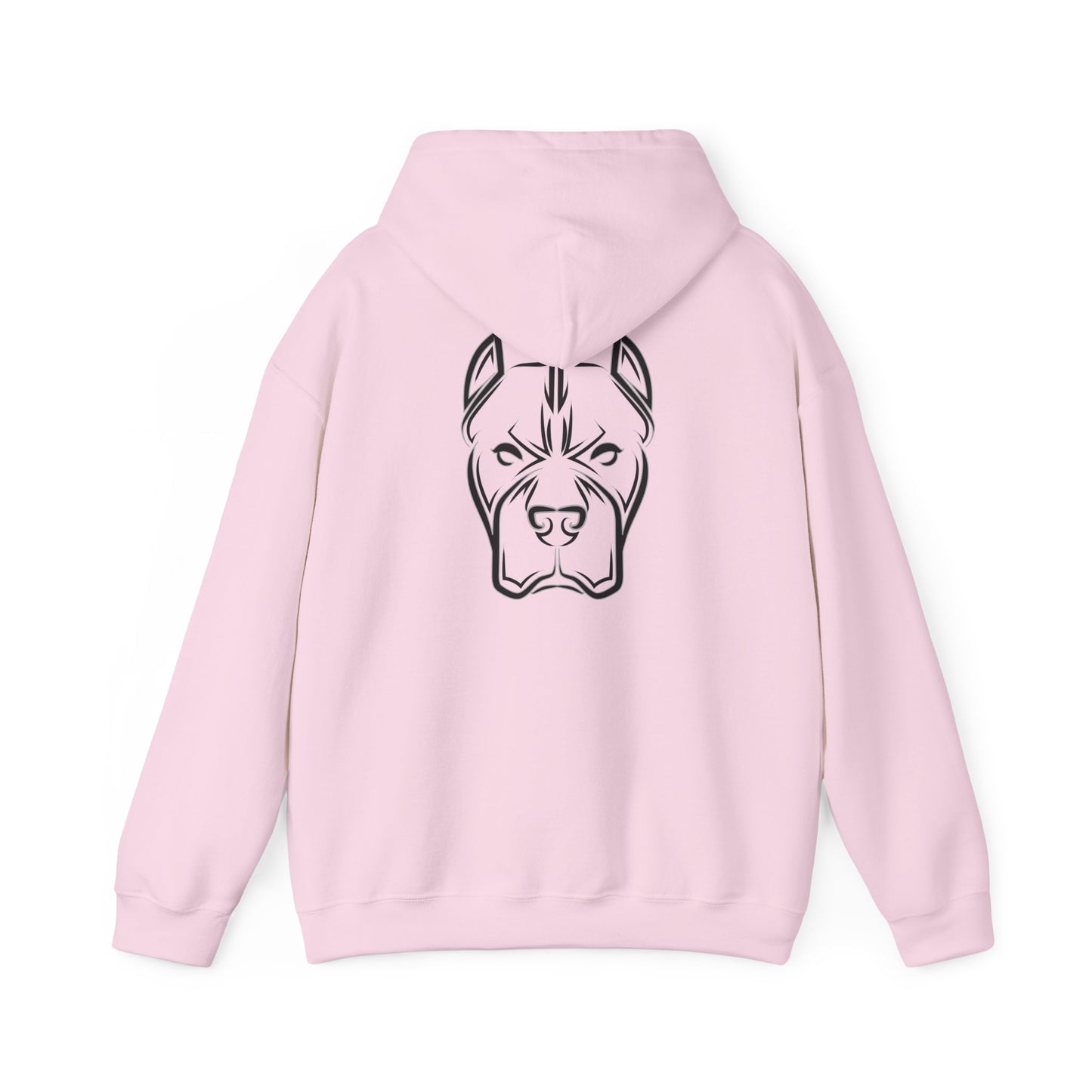 Bully and Brave Hoodie — Minimal Pitbull Face Graphic Sweatshirt