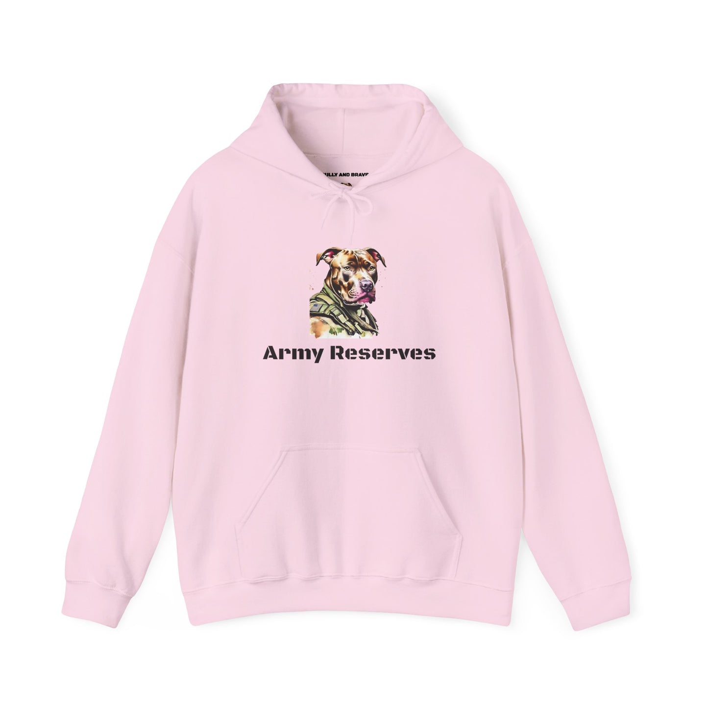 Army Reserves Dog Hoodie – Military Paw Print Sweatshirt