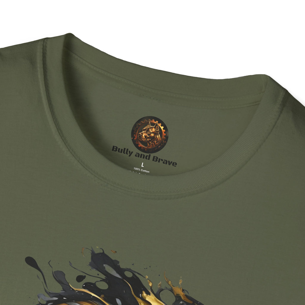 Bully and Brave Style - Gold Skull Graphic T-Shirt
