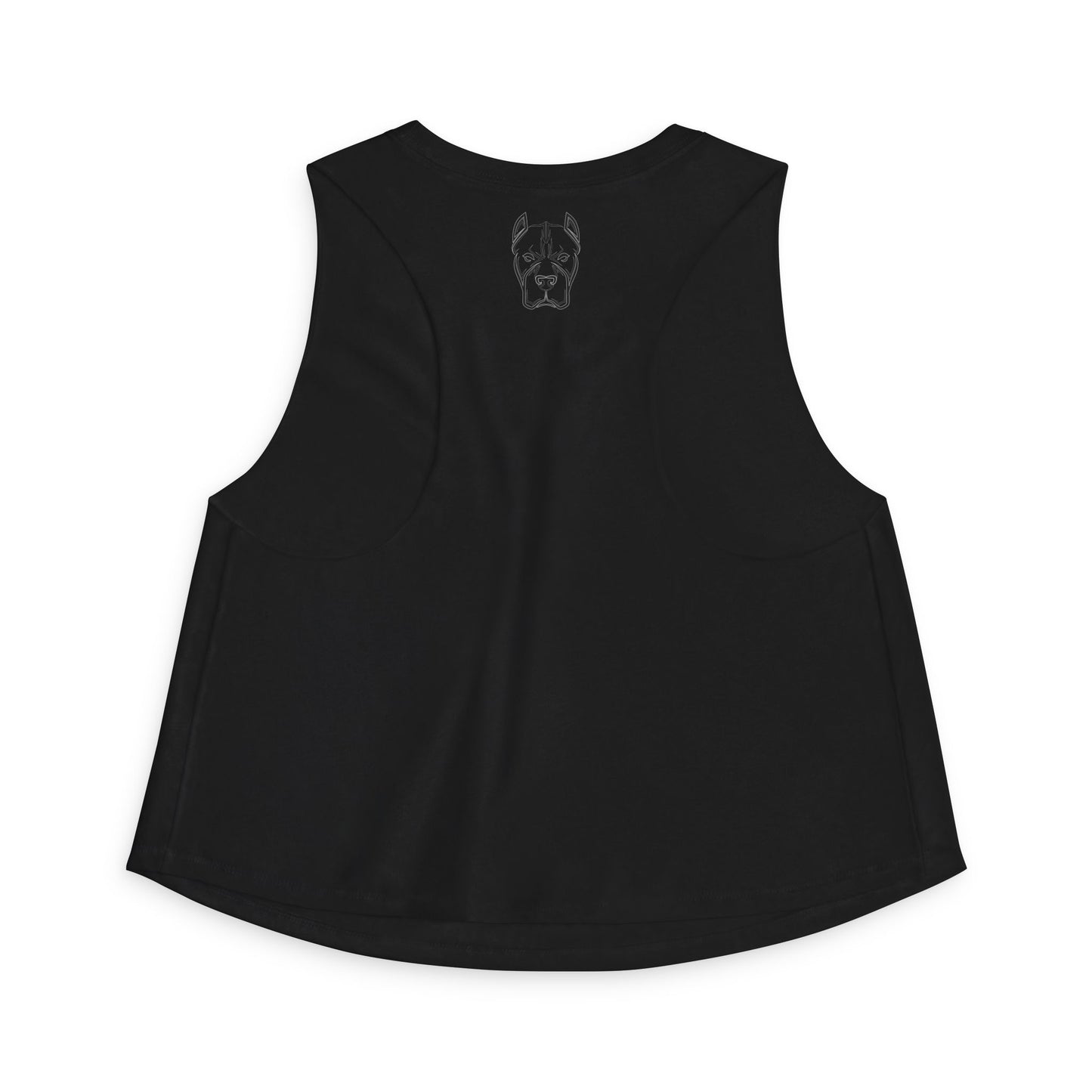 Bully and Brave Women's Crop Tank — Pit Bull Face Graphic Crop Top