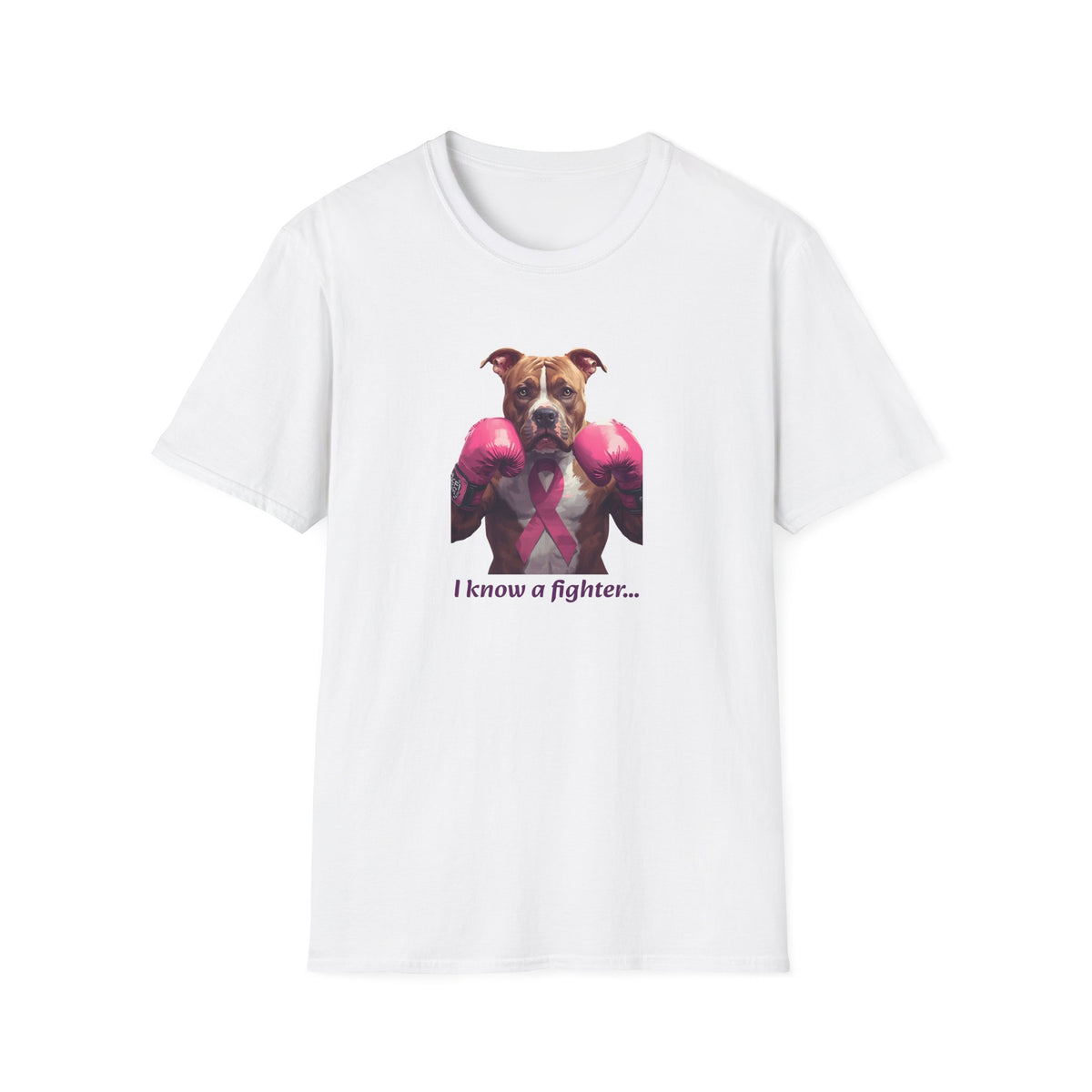 'Bully and Brave' with Pink Gloves 'I Know a Fighter' T-Shirt