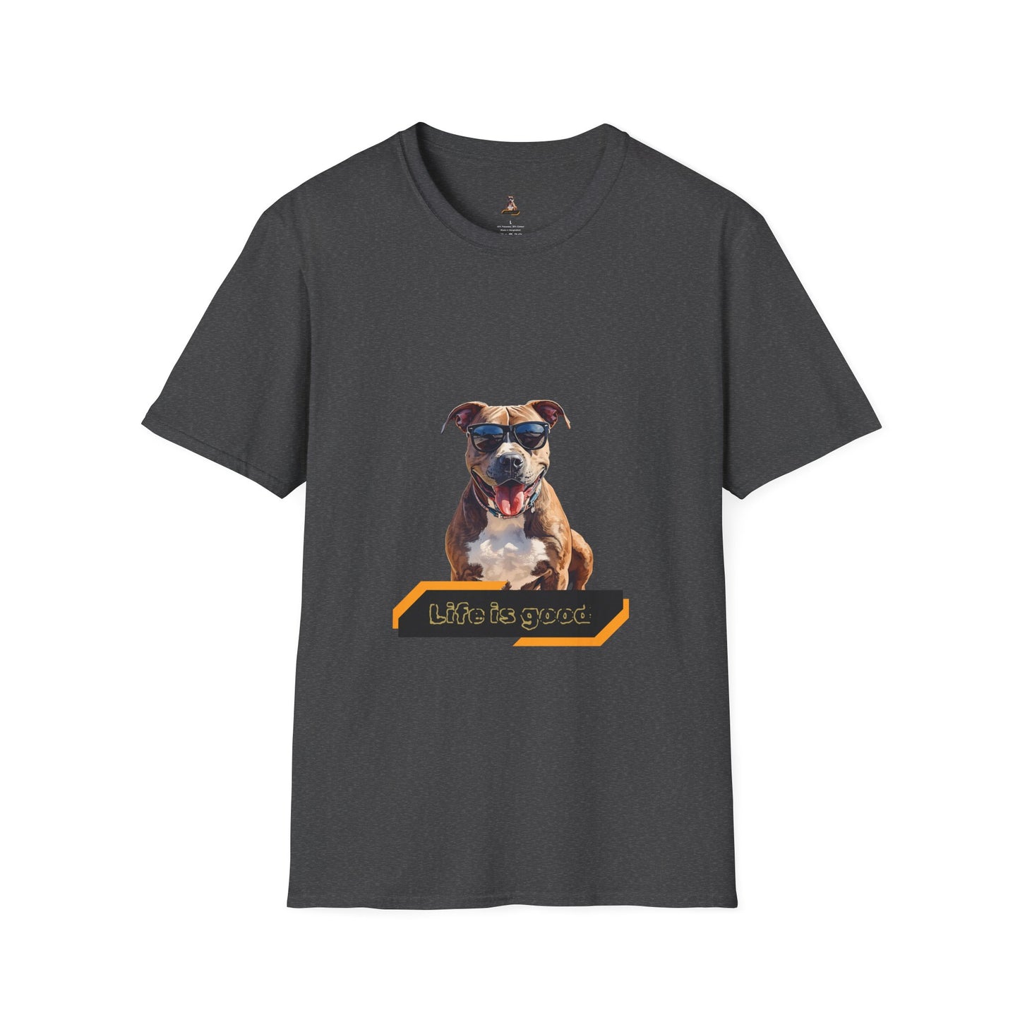 Staffordshire Bull Terrier Graphic T-Shirt — "Life is Good" Tee