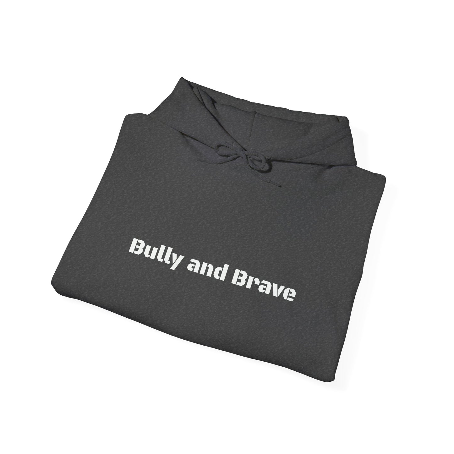 Bully and Brave Hoodie — Minimal Pitbull Face Graphic Sweatshirt