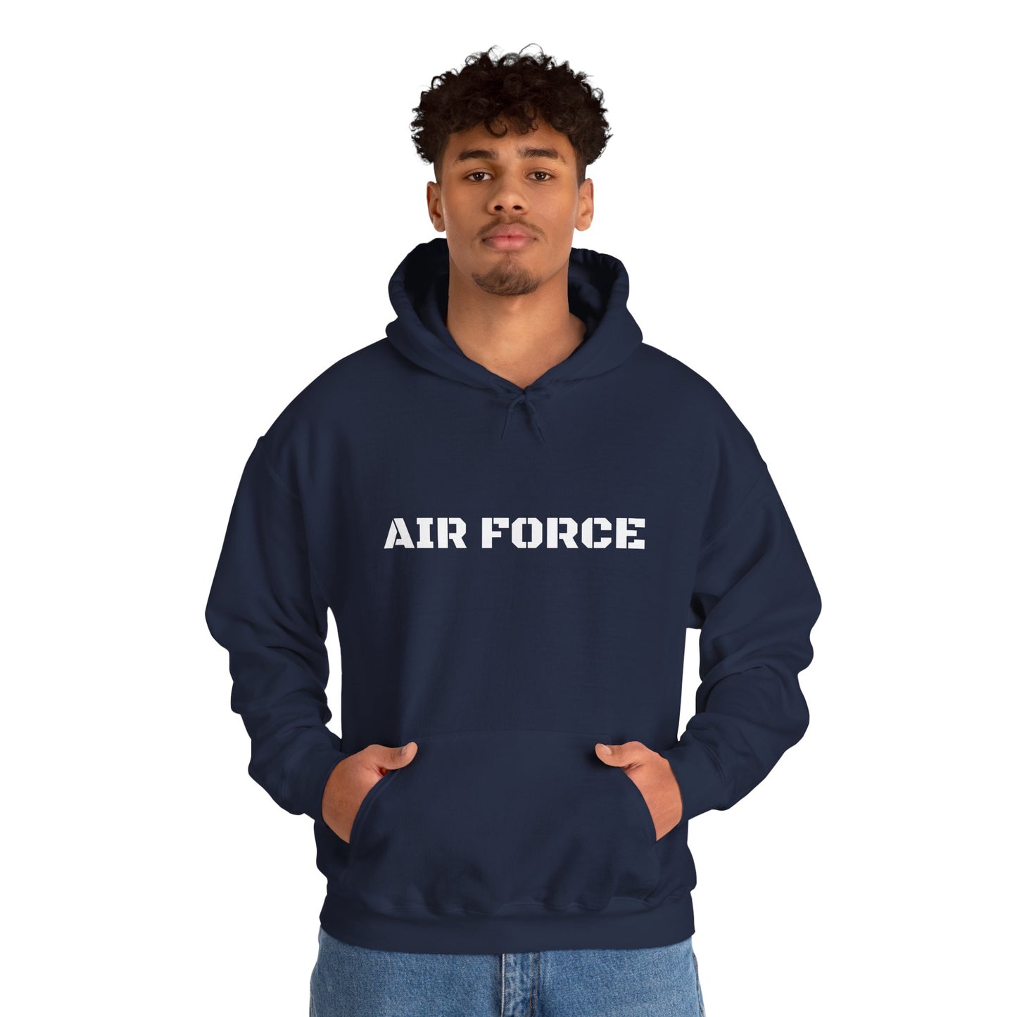 Air Force Hoodie — Military Pilot Dog Graphic Hooded Sweatshirt