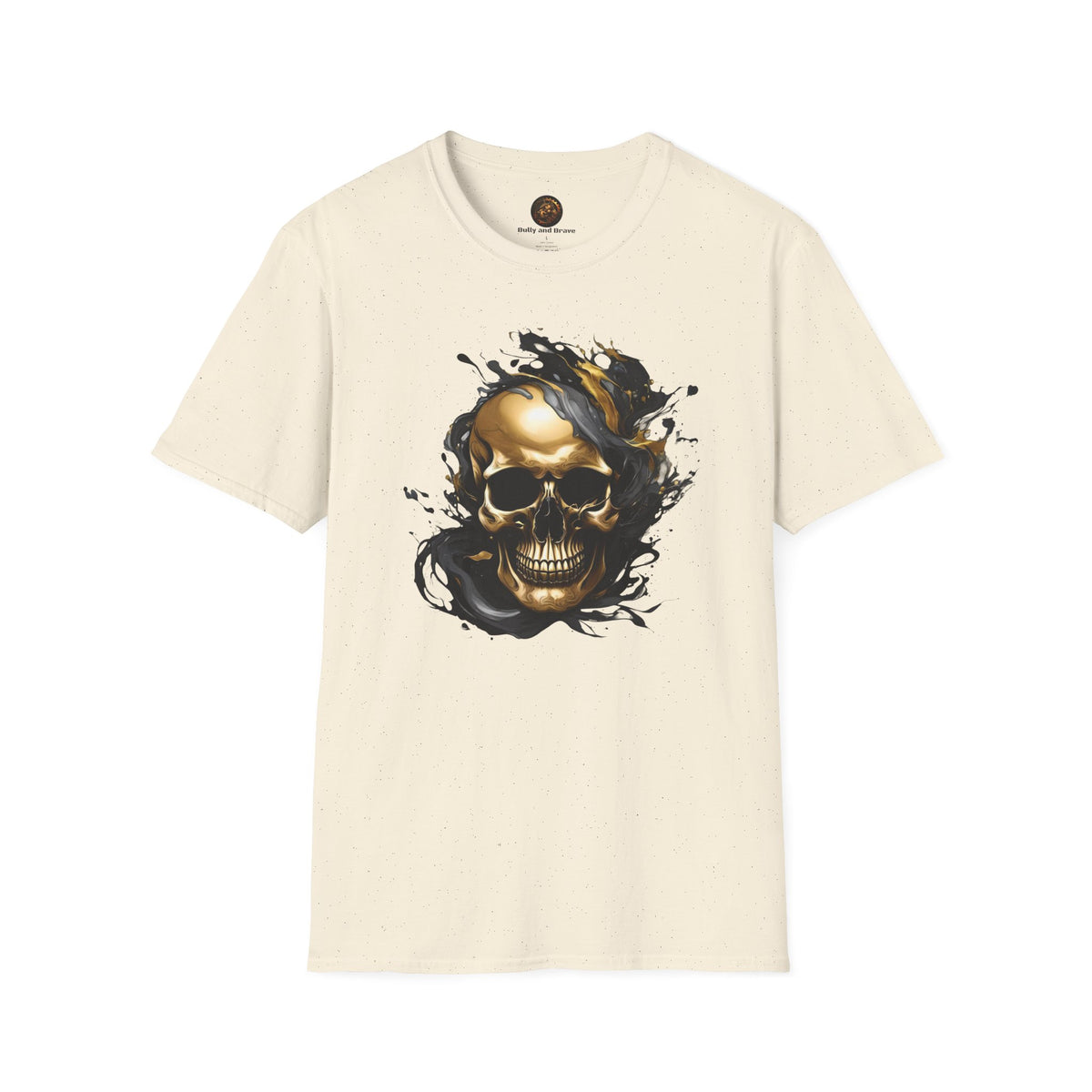 Bully and Brave Style - Gold Skull Graphic T-Shirt