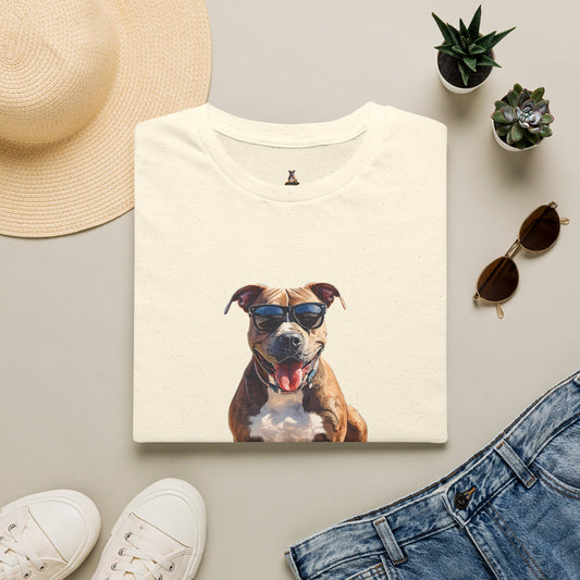Staffordshire Bull Terrier Graphic T-Shirt — "Life is Good" Tee