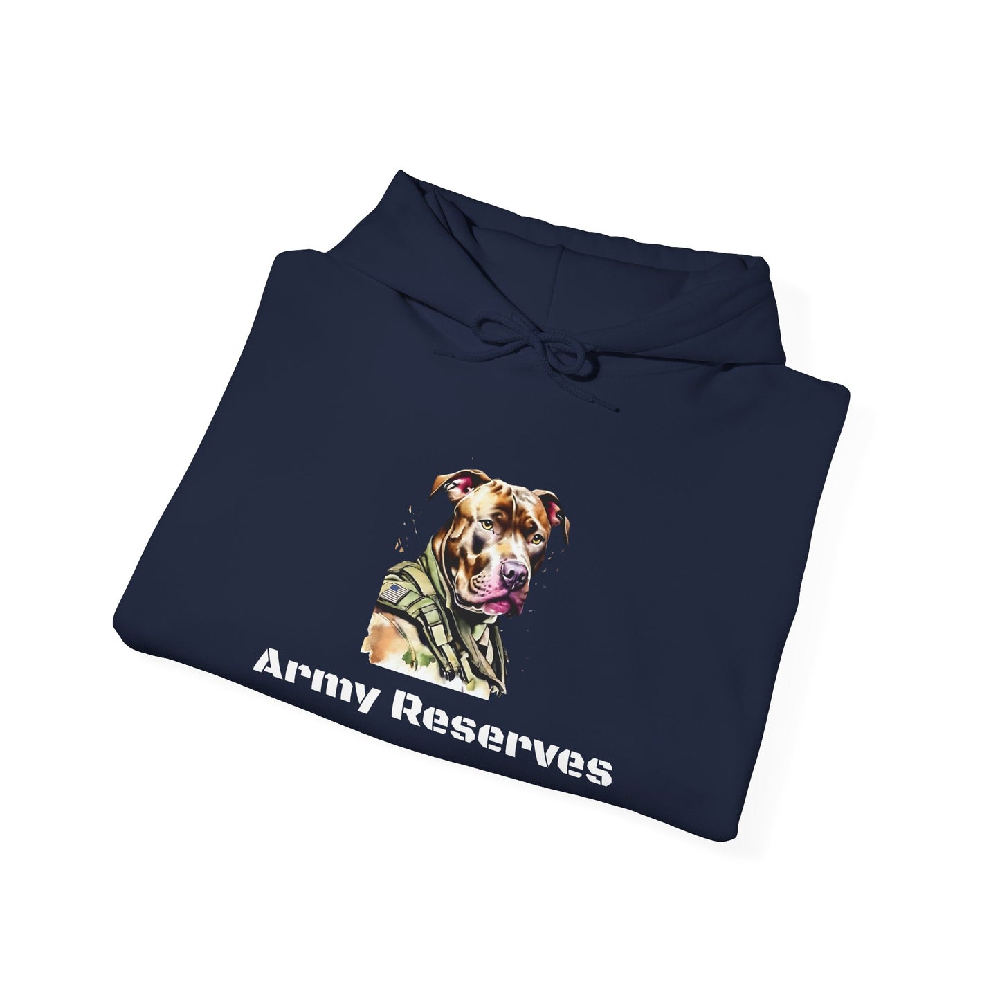 Army Reserves Dog Hoodie – Military Paw Print Sweatshirt