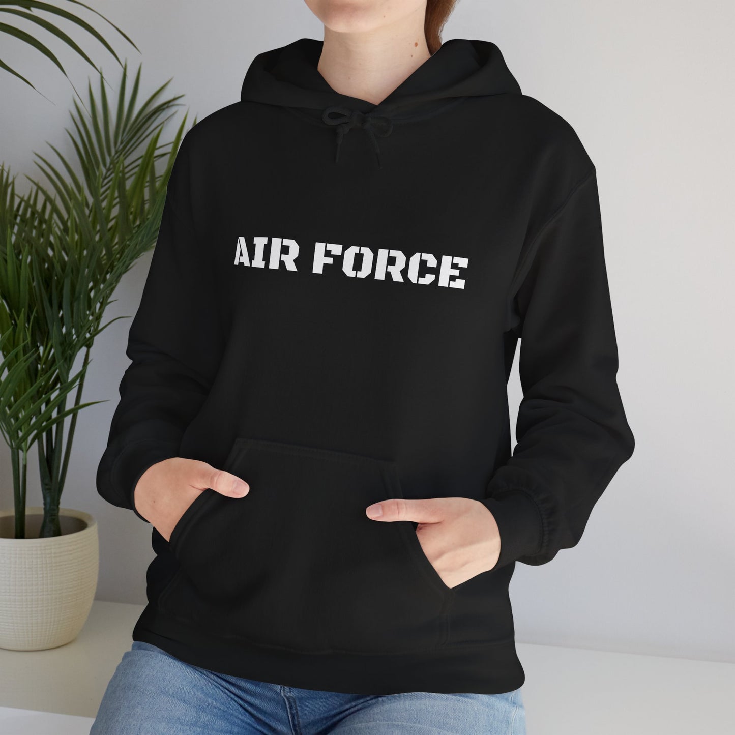 Air Force Hoodie — Military Pilot Dog Graphic Hooded Sweatshirt