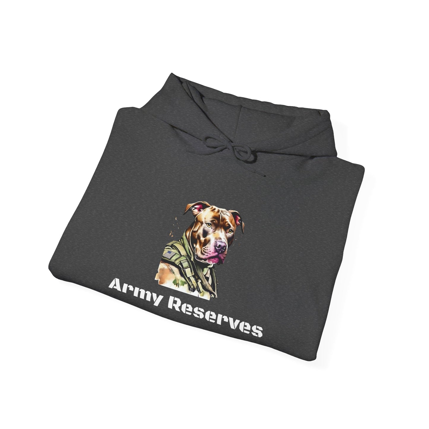 Army Reserves Dog Hoodie – Military Paw Print Sweatshirt