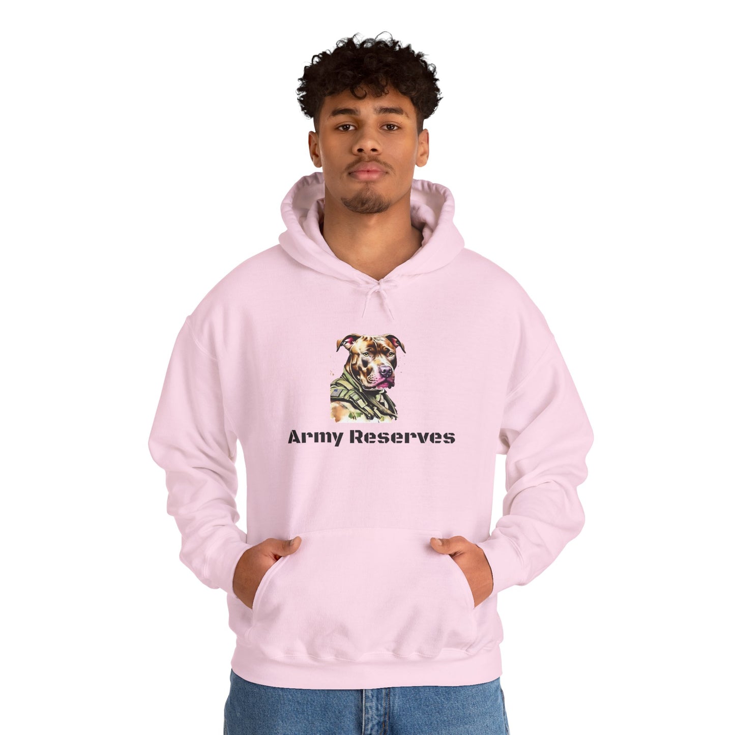 Army Reserves Dog Hoodie – Military Paw Print Sweatshirt