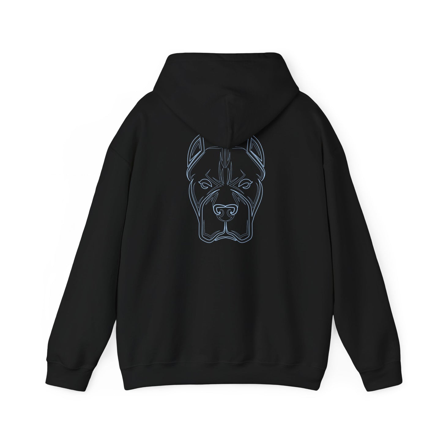 Bully and Brave Hoodie — Minimal Pitbull Face Graphic Sweatshirt