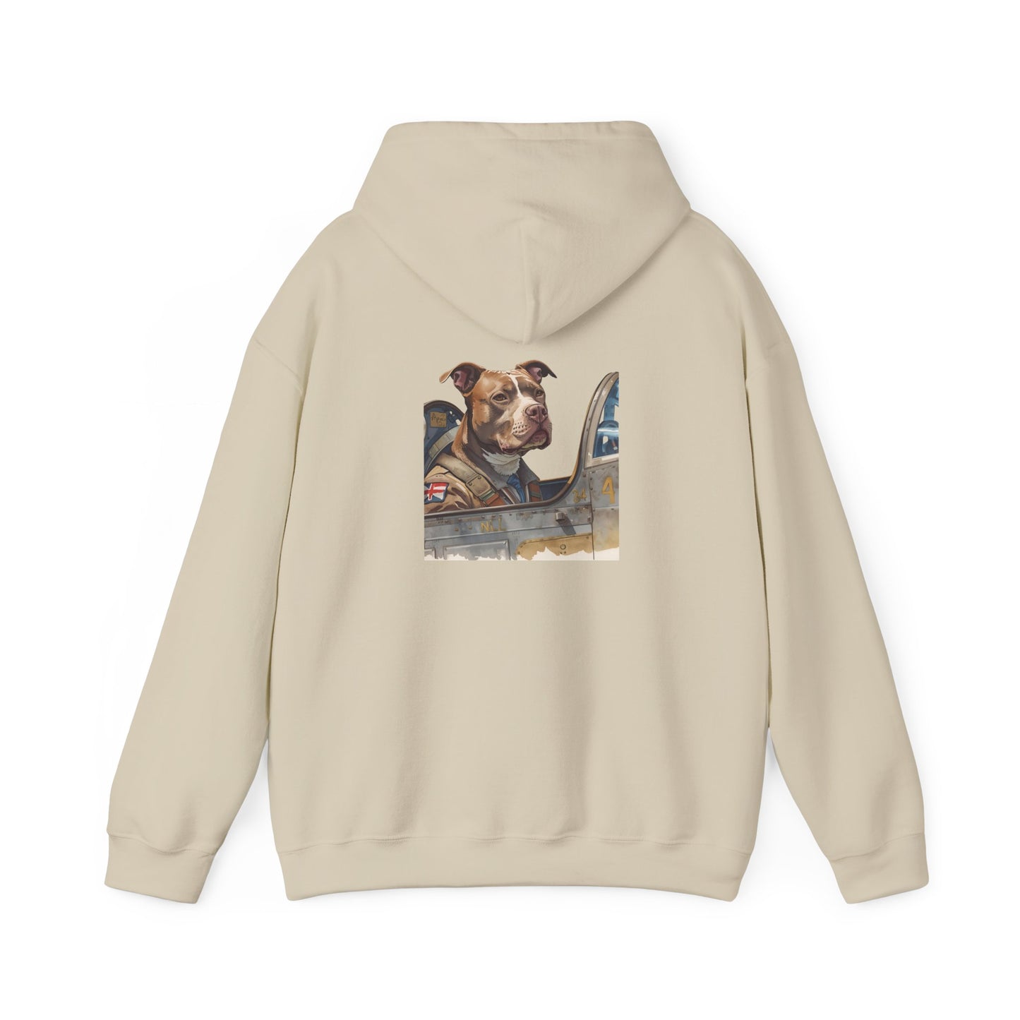 Air Force Hoodie — Military Pilot Dog Graphic Hooded Sweatshirt