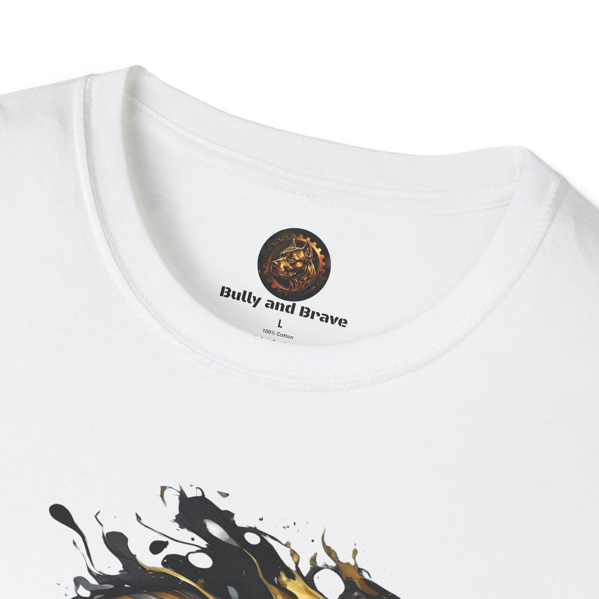Bully and Brave Style - Gold Skull Graphic T-Shirt