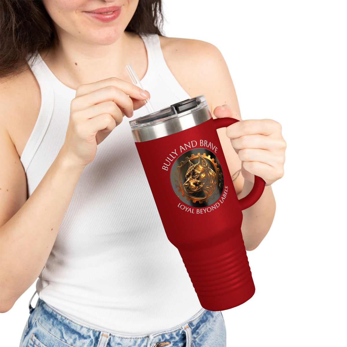 Bully and Brave logo  40oz Insulated Travel Mug