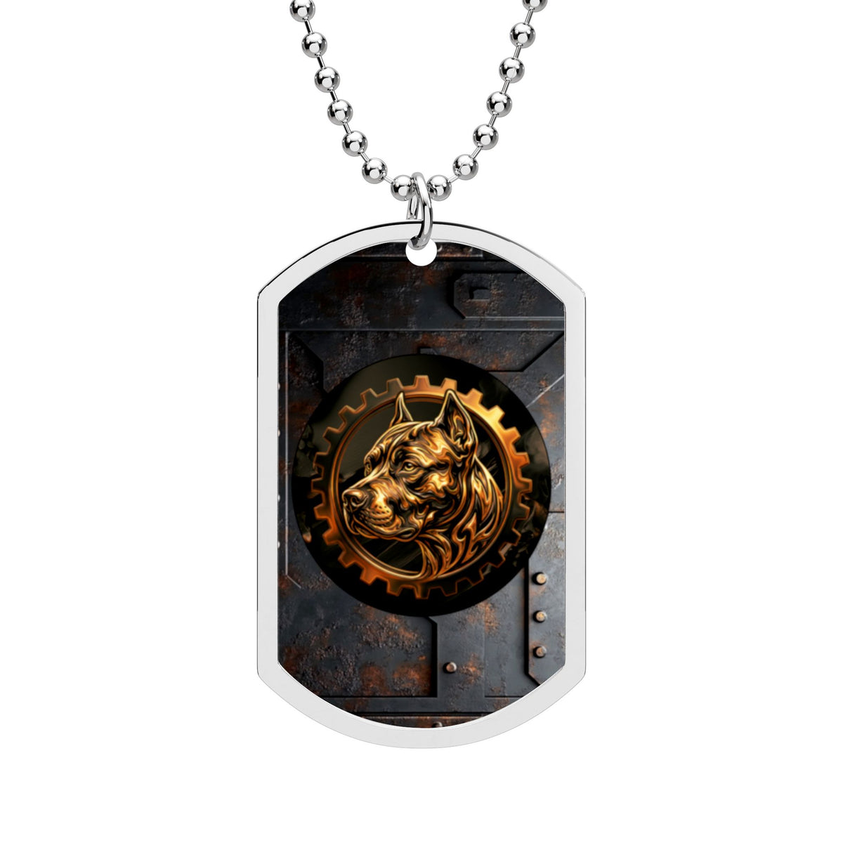 Bully and Brave Industrial Dog Tag Necklace