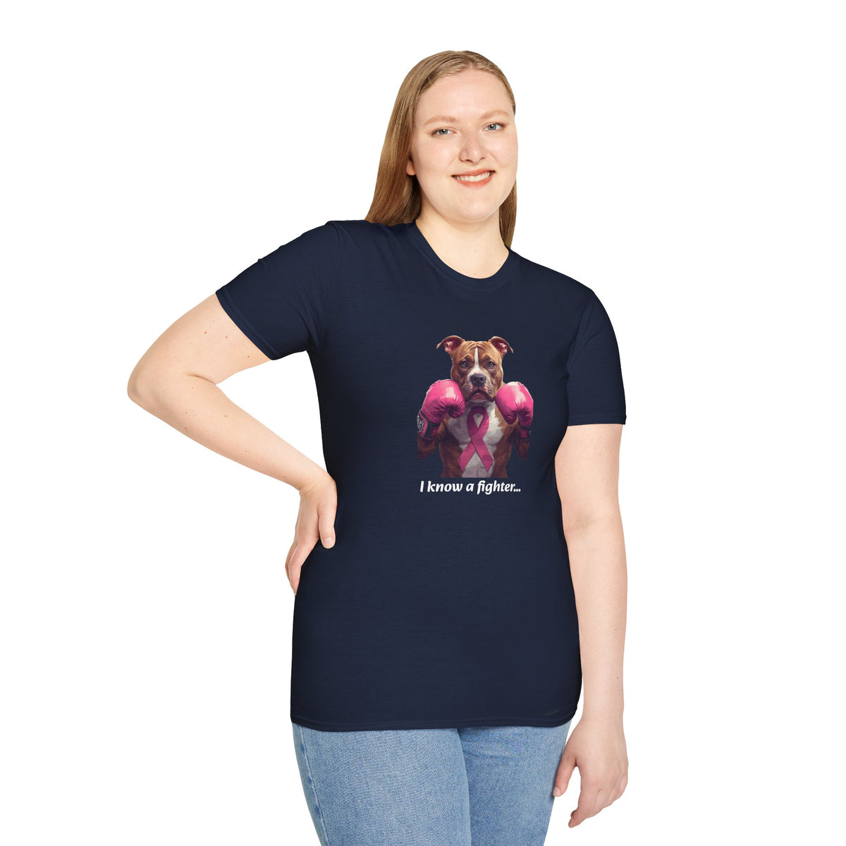 'Bully and Brave' with Pink Gloves 'I Know a Fighter' T-Shirt