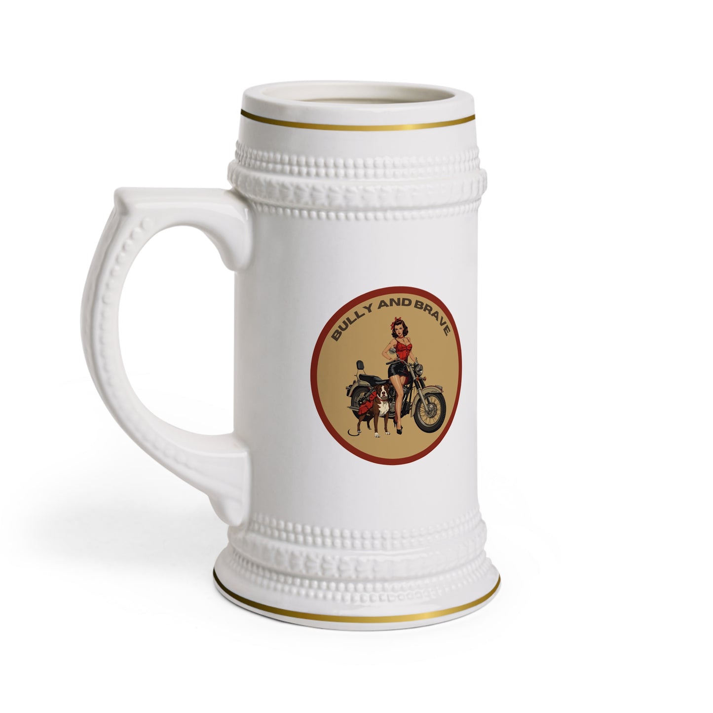 Beer Stein Mug - Vintage Motocycle