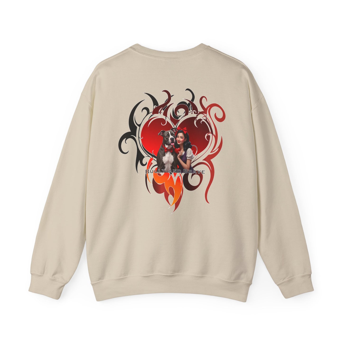 Tribal Heart Bully & Brave Crewneck Sweatshirt