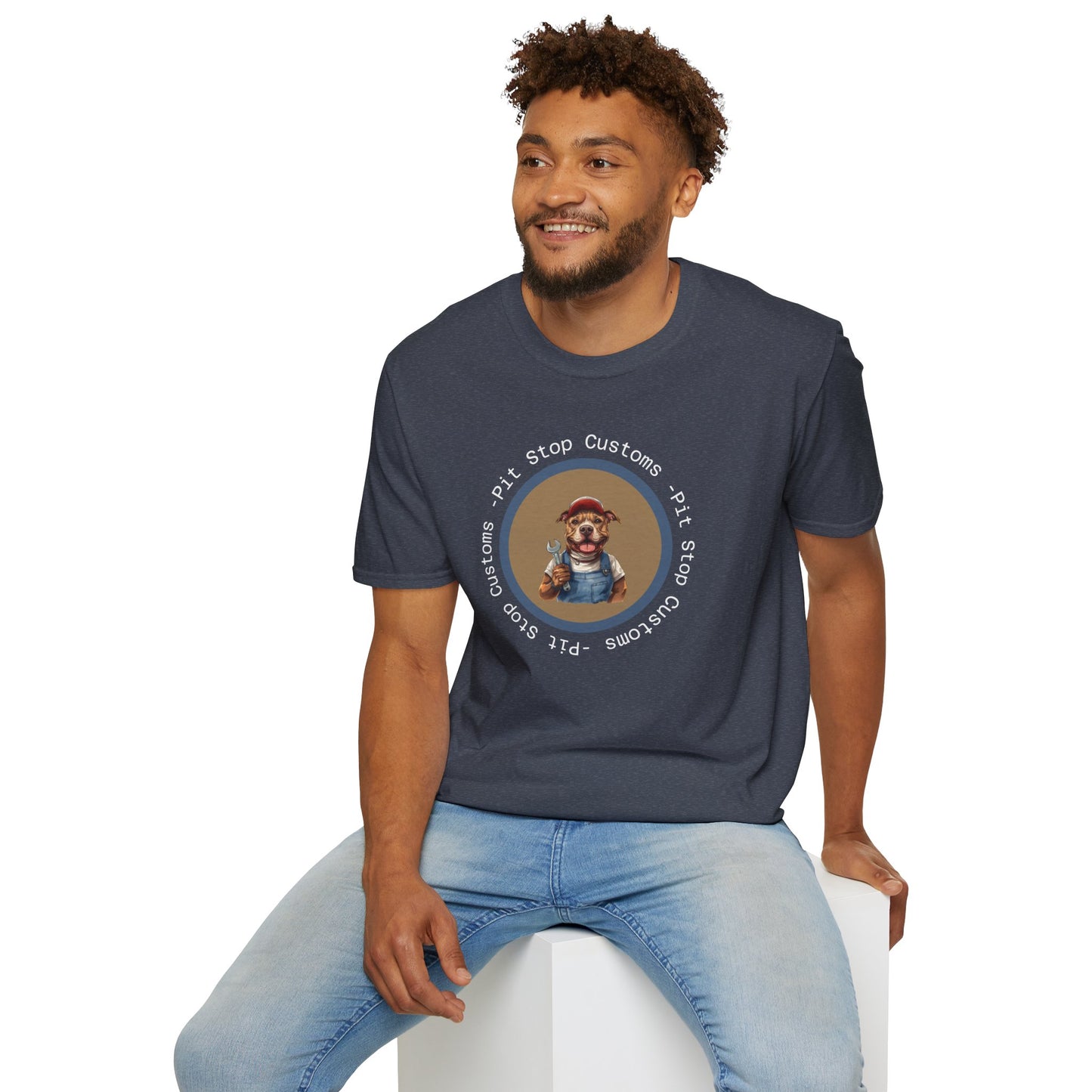 'Pit Stop Customs' Bully and Brave Vintage T-Shirt