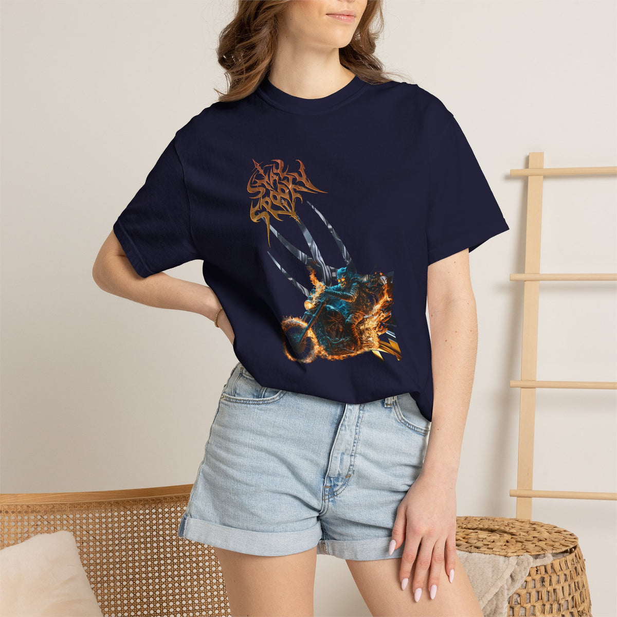 Bully and Brave style-Stay Spooky Motorcycle T-Shirt