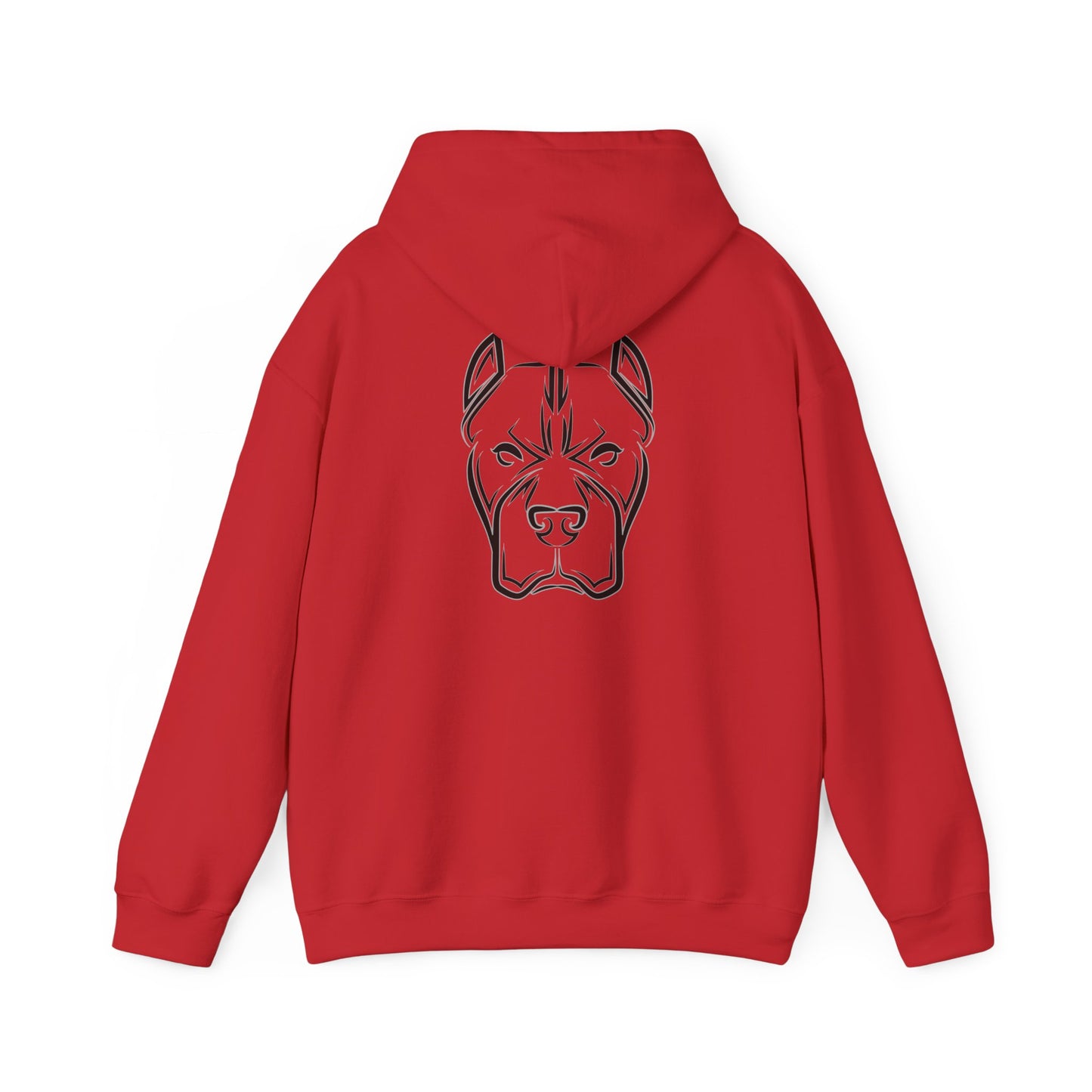 Bully and Brave Hoodie — Minimal Pitbull Face Graphic Sweatshirt