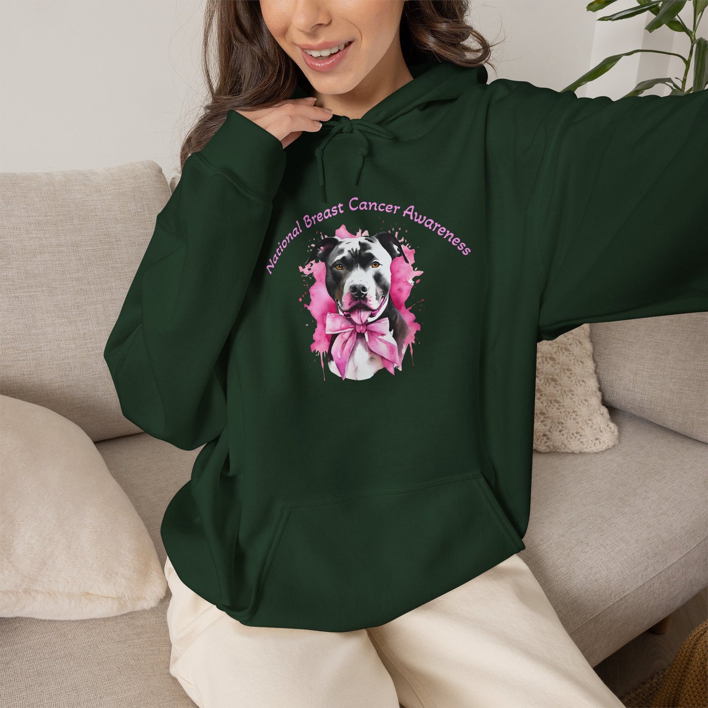 Bully and Brave Breast Cancer Awareness Hoodie