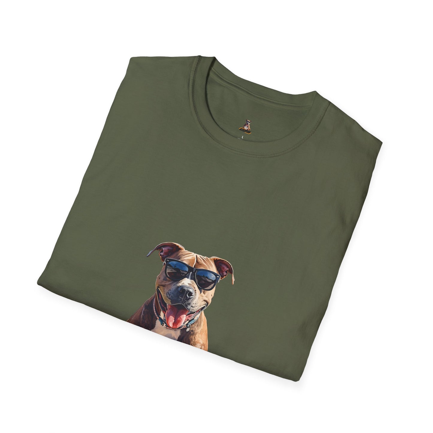 Staffordshire Bull Terrier Graphic T-Shirt — "Life is Good" Tee