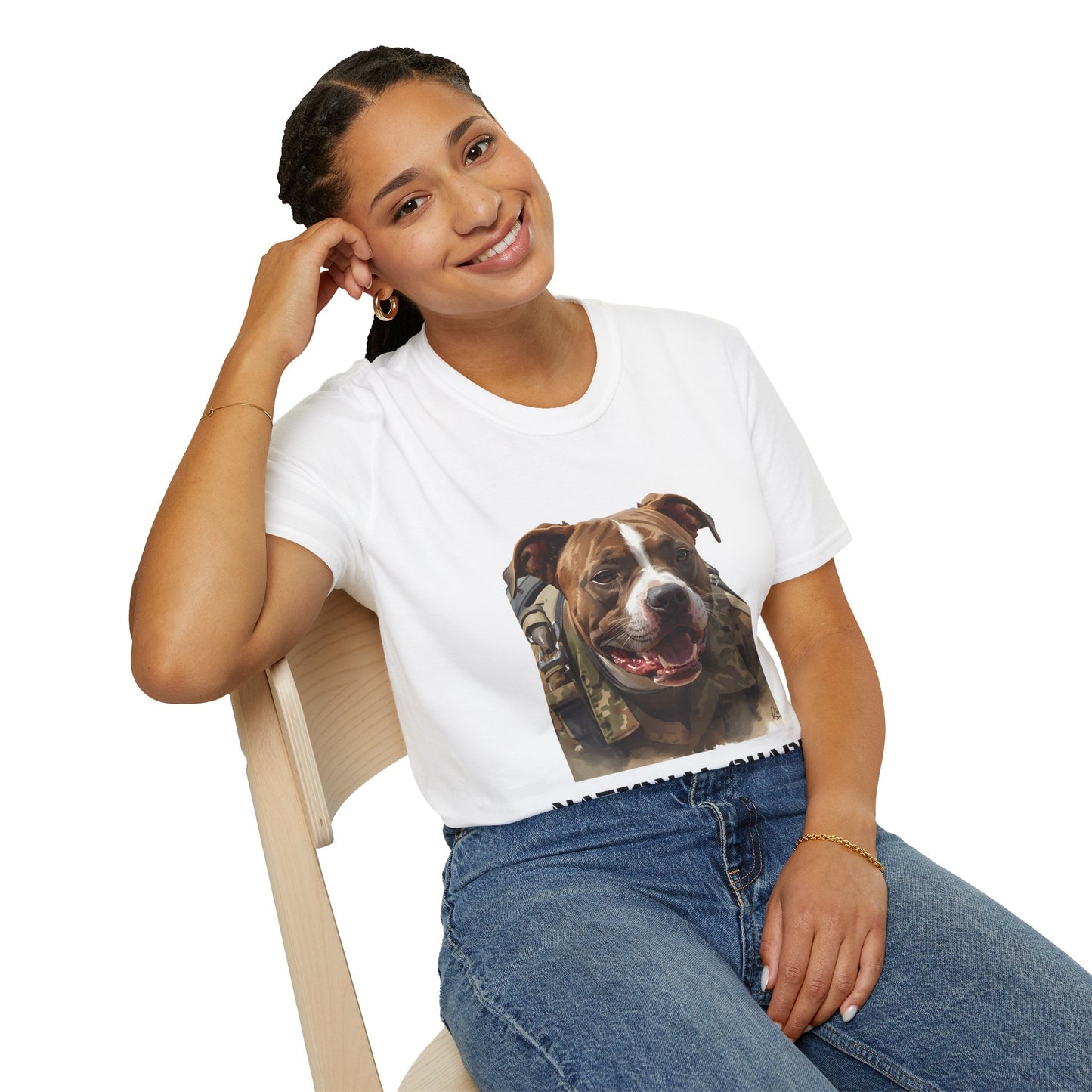 National Guard Dog T-Shirt — Military Pup Graphic Tee