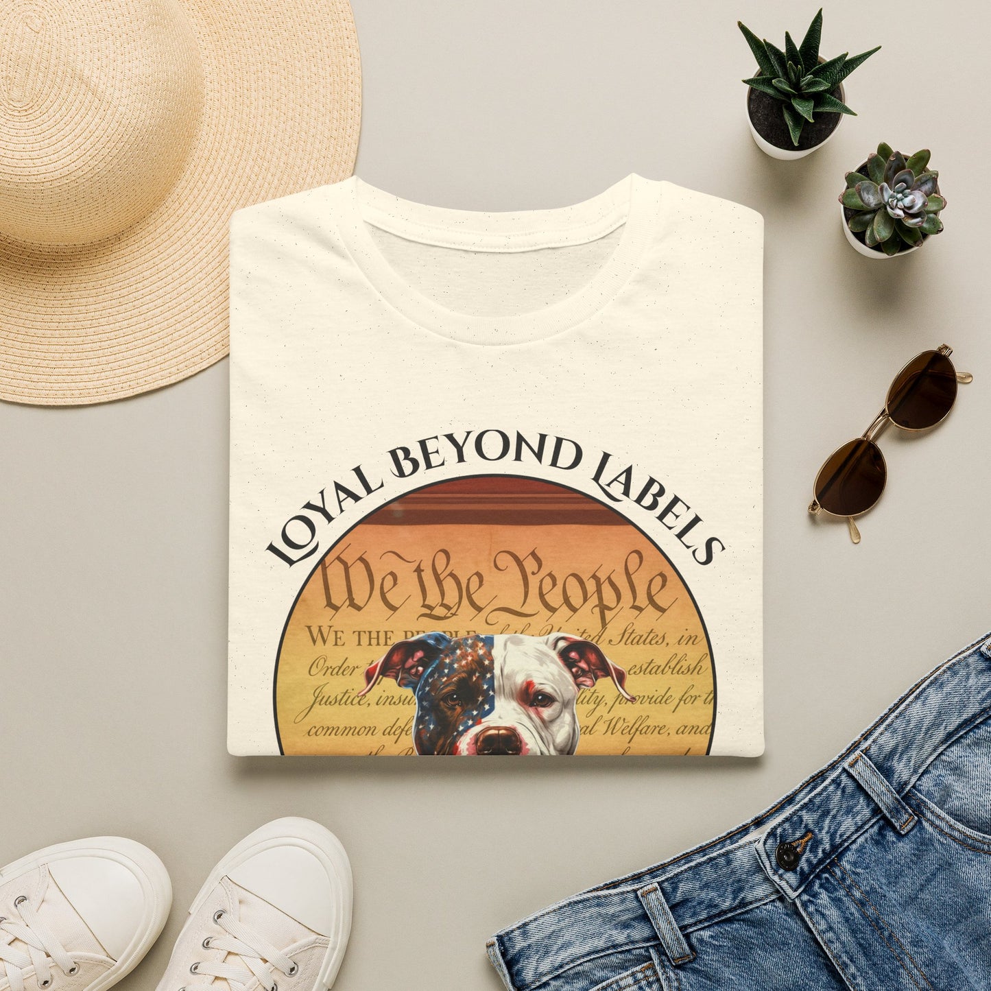 Bully & Brave "We the People" 4th of July Dog Lover T-Shirt
