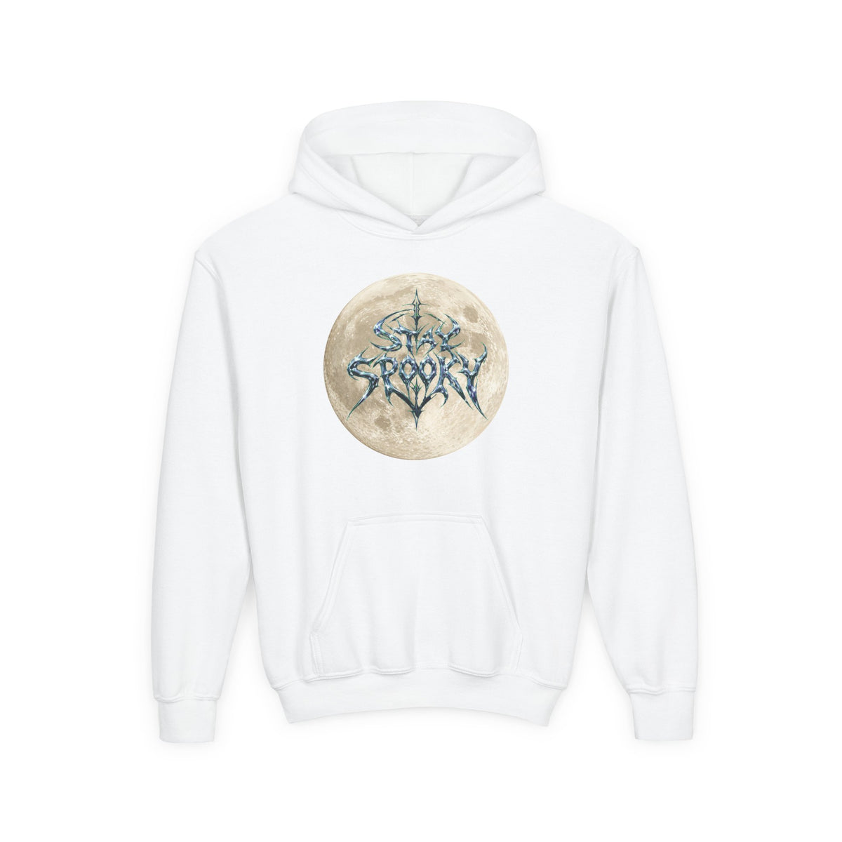 Youth Hoodie — 'Stay Spooky' Moon Graphic Hoodie