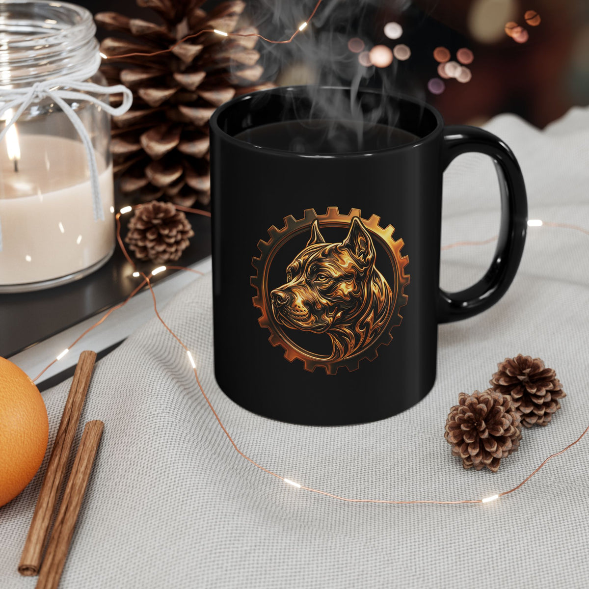 Bully and Brave Ceramic Mug (Black, 11oz/15oz)