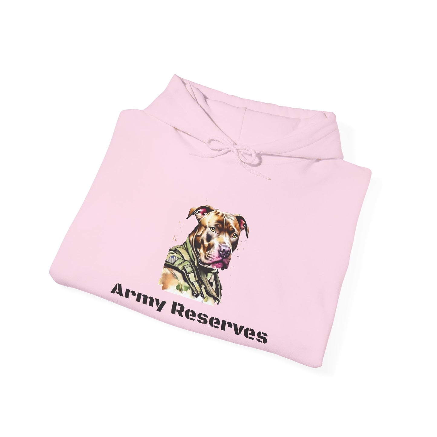 Army Reserves Dog Hoodie – Military Paw Print Sweatshirt