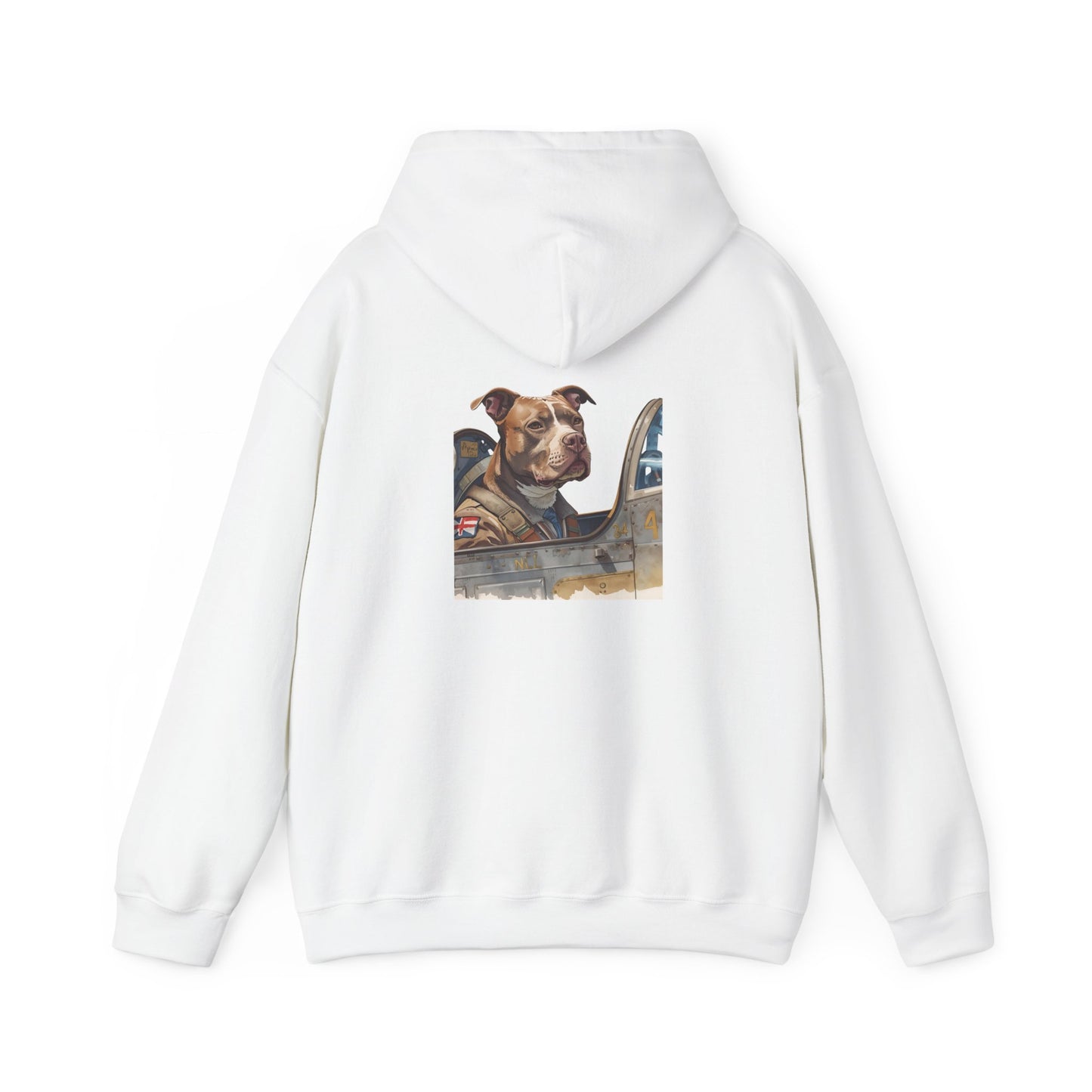 Air Force Hoodie — Military Pilot Dog Graphic Hooded Sweatshirt