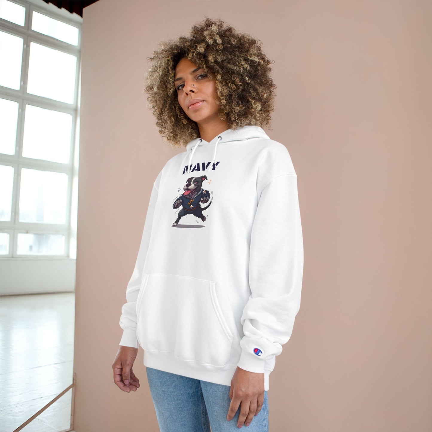 Navy Bully Champion Hoodie — Military Branch Tribute