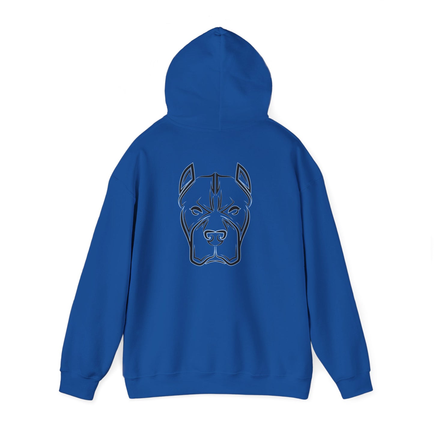 Bully and Brave Hoodie — Minimal Pitbull Face Graphic Sweatshirt