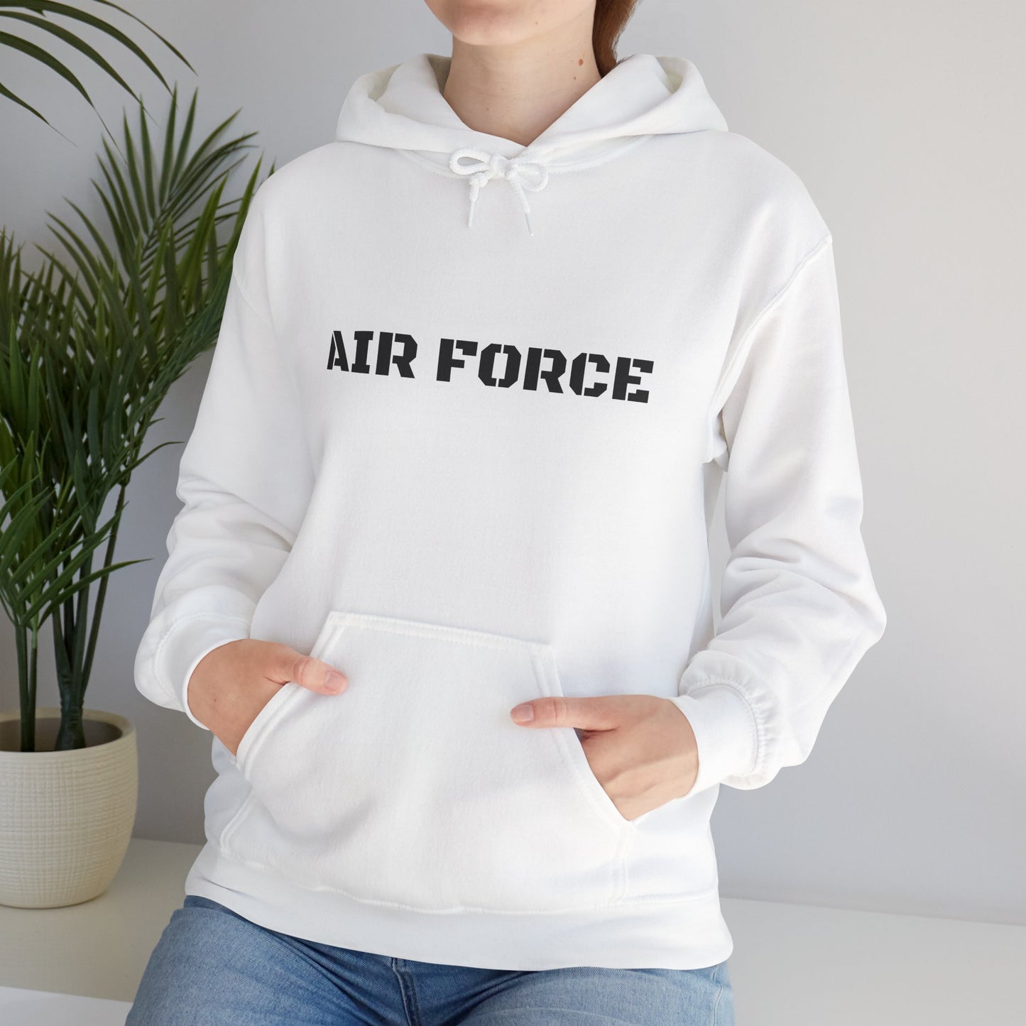 Air Force Hoodie — Military Pilot Dog Graphic Hooded Sweatshirt
