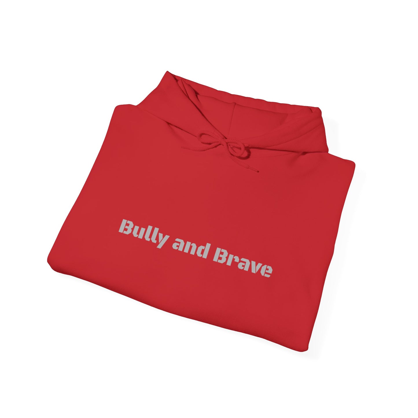 Bully and Brave Hoodie — Minimal Pitbull Face Graphic Sweatshirt
