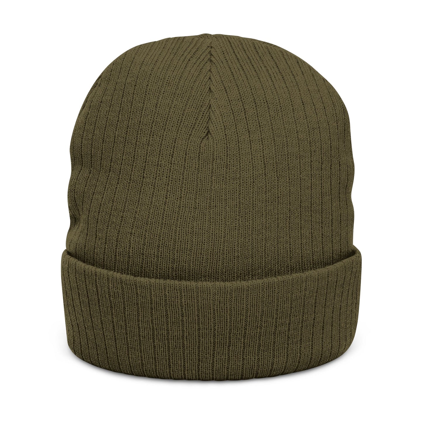 Hat - Ribbed Knit Beanie (Embroidery)