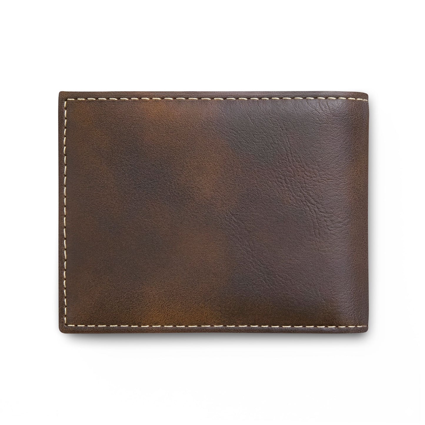 Pitbull Head Bi-Fold Wallet — Leather Card Wallet with Flip