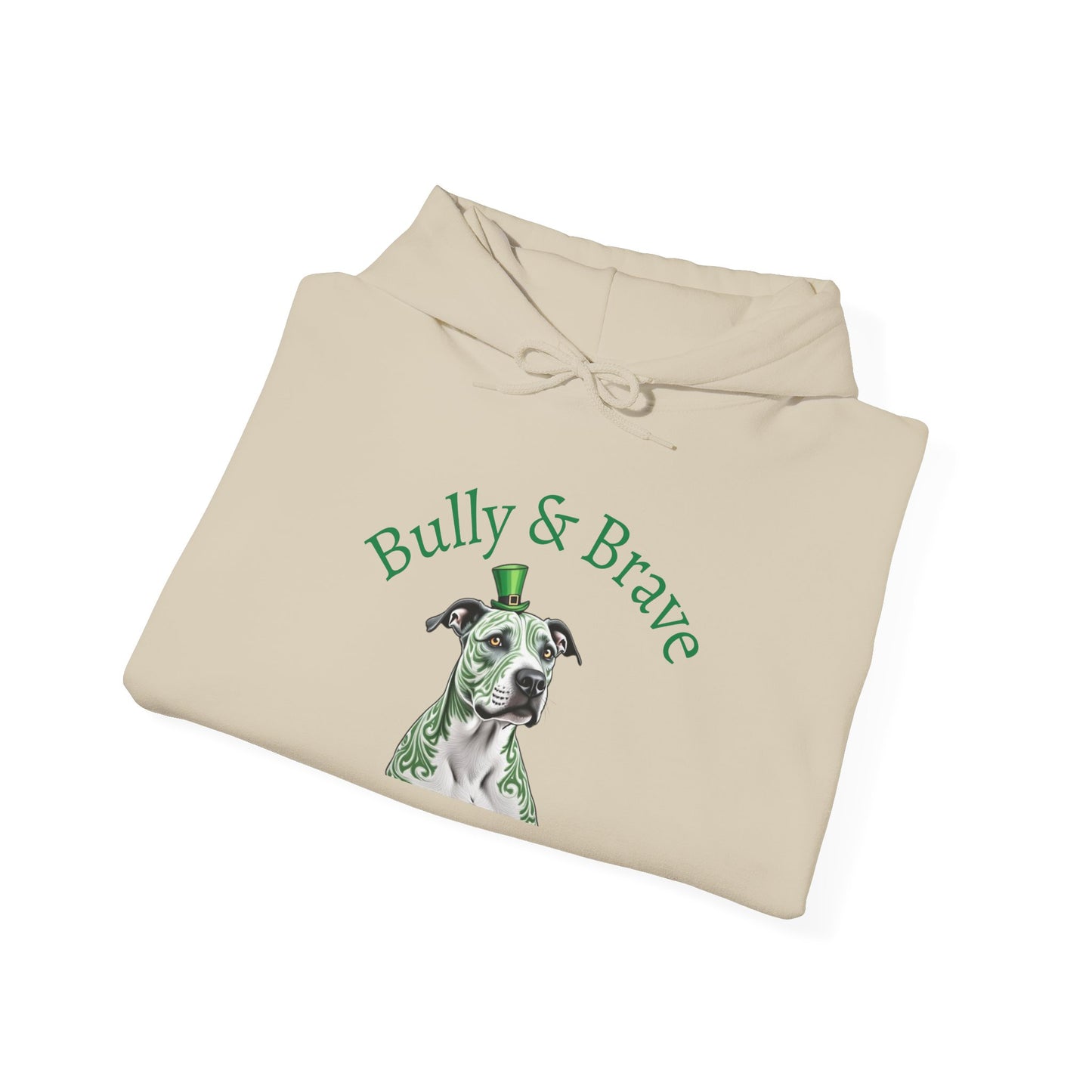 Pit Bull Hoodie — "Bully & Brave" St. Patrick’s Day Edition